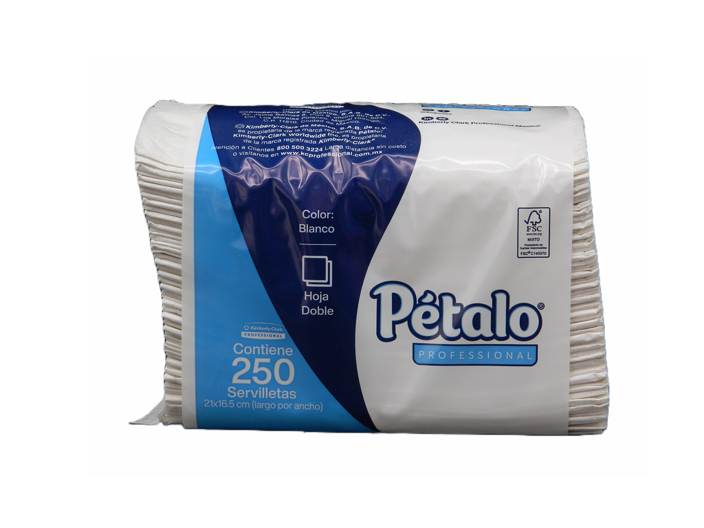 Servilleta Interdoblada Petalo Blanca C/ 250 C/ 24 pzs 91707 Kimberly