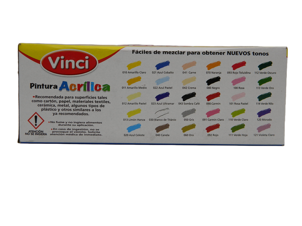 Pintura Acrilica Vinci Estuche Escolar Surtidos C/ 6 Dixon