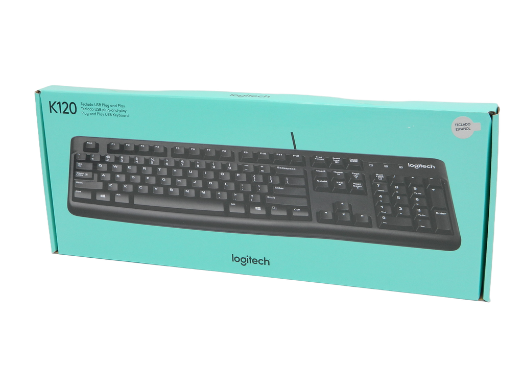 Teclado Alambrico Usb Negro K120 Logitech