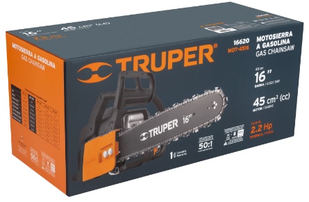 Motosierra Motor 2 Tiempos 45 cc 16" 16620 Truper