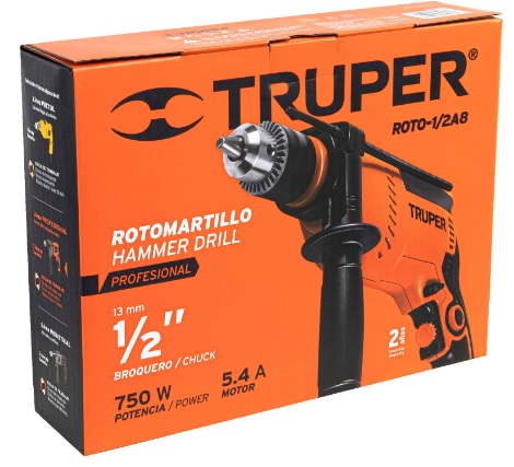 Rotomartillo 1/2" Profesional 750W 14658 Truper