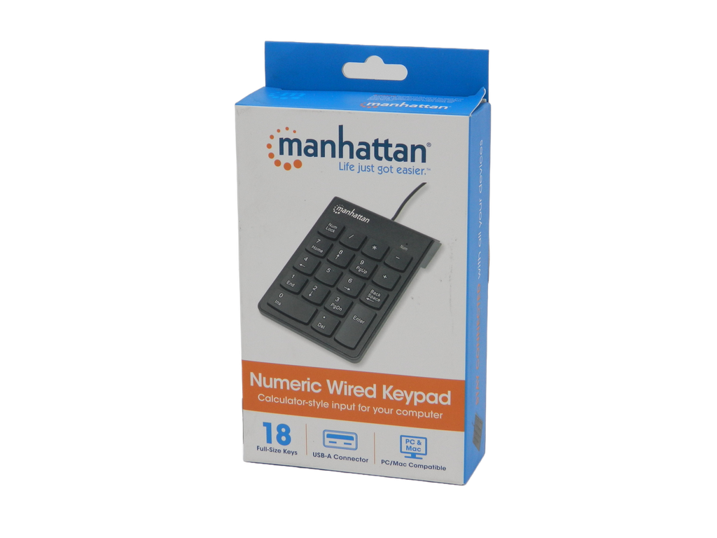 Teclado Numerico Usb Negro Manhattan