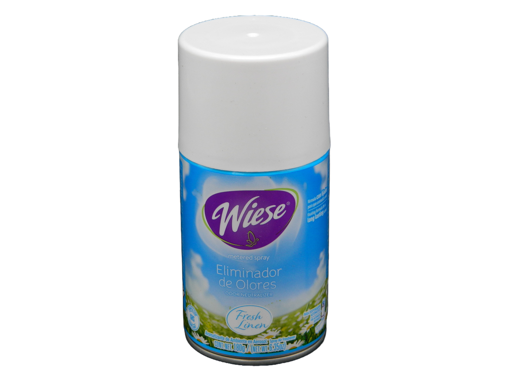 Repuesto Aromatizante Aerosol 180 grs Eliminador de Olores C/ 12 pzs Wiese