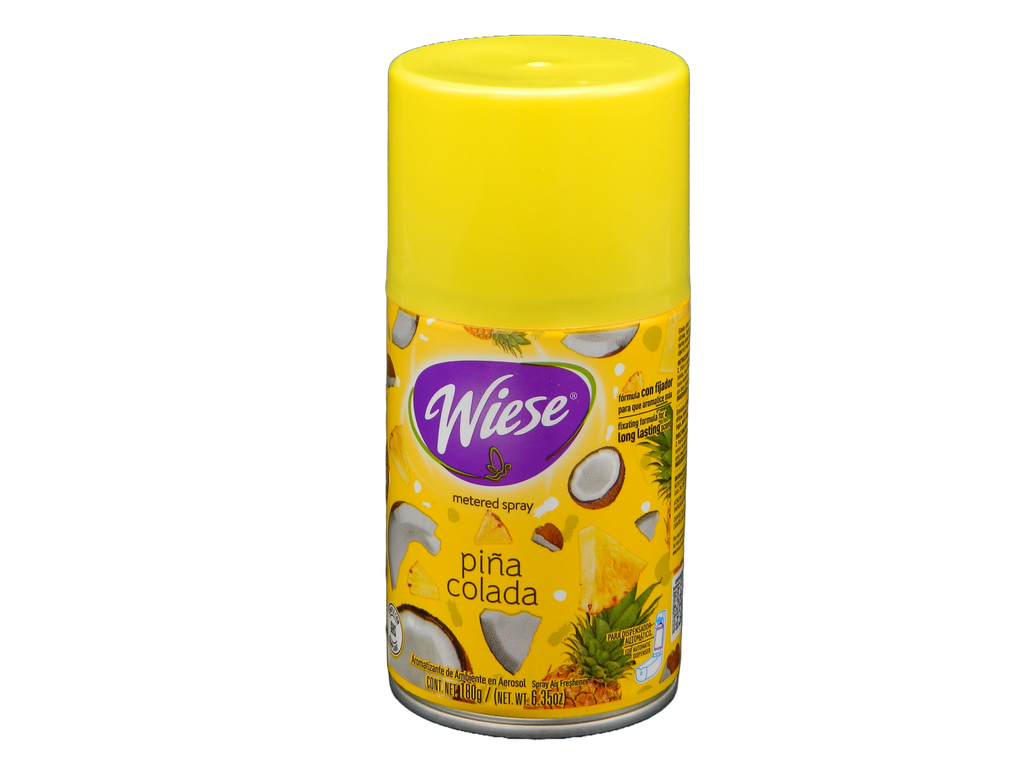 Repuesto Aromatizante Aerosol 180 grs Piña Colada C/ 12 pzs Wiese