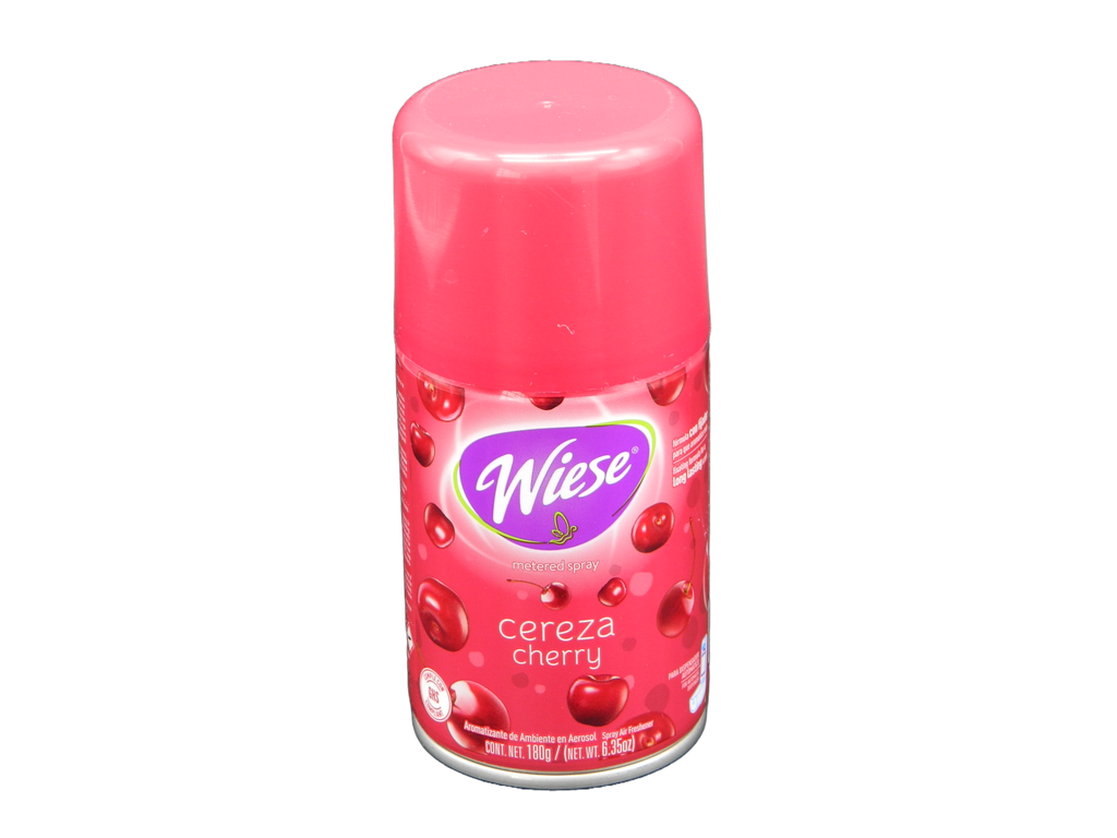 Repuesto Aromatizante Aerosol 180 grs Cereza C/ 12 pzs Wiese