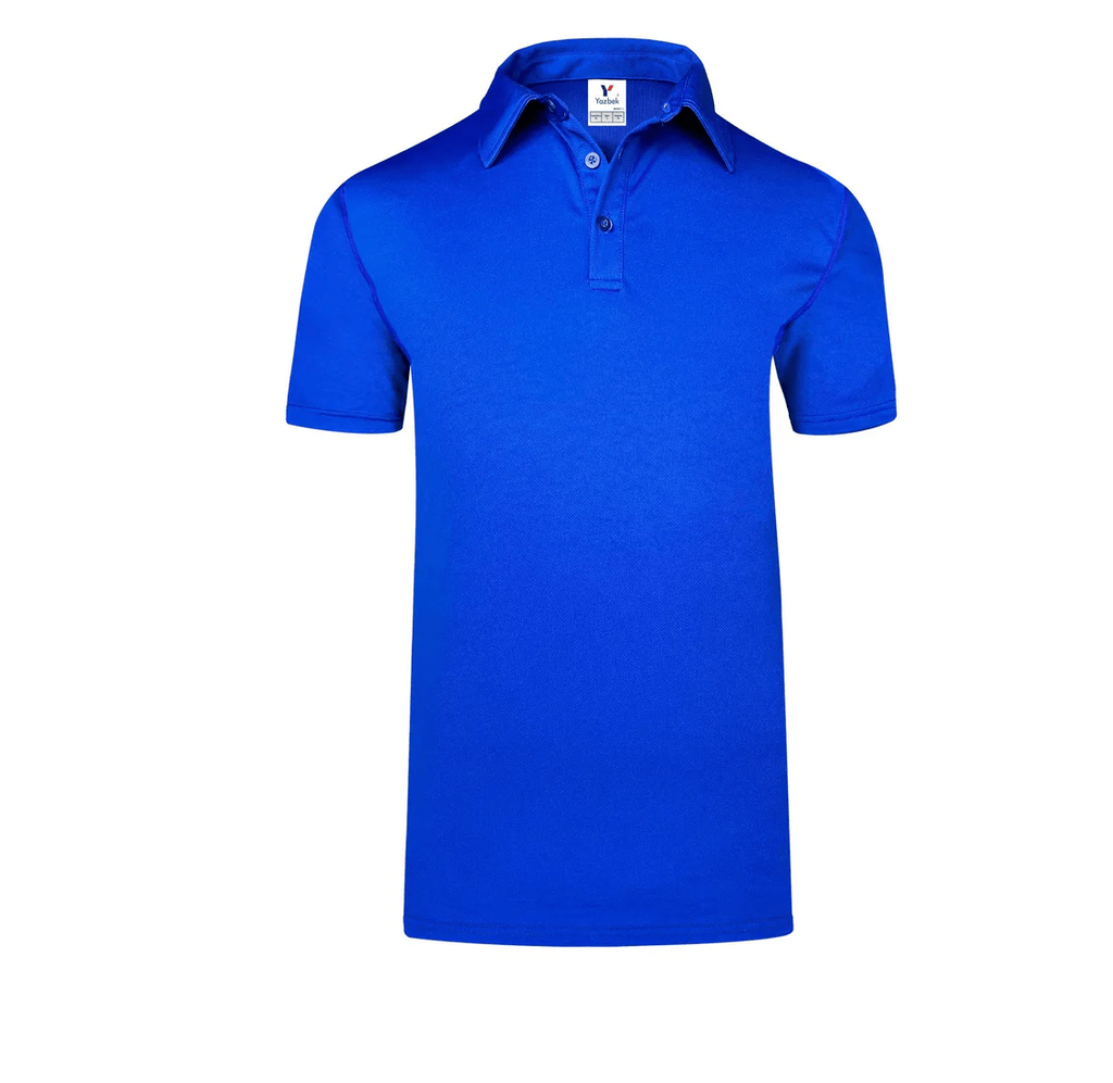 Polo Caballero Manga Corta 100% Poliester Azul Royal Grande Yazbek