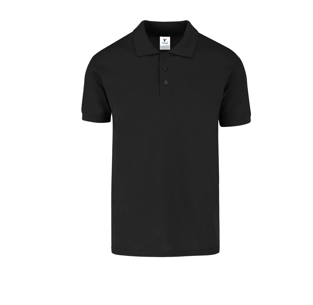 Polo Pique Caballero Manga Corta 50% Algodón 50% Poliester Negro Grande Yazbek