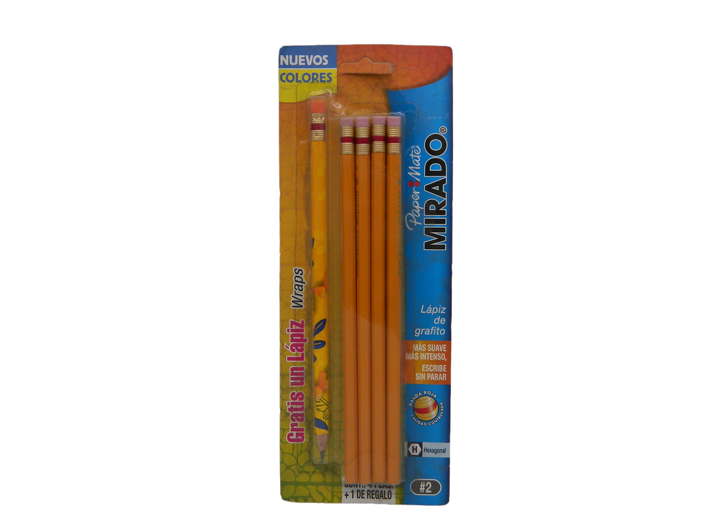 Lapiz Mirado Hexagonal #2 C/ 4 pzs Newell