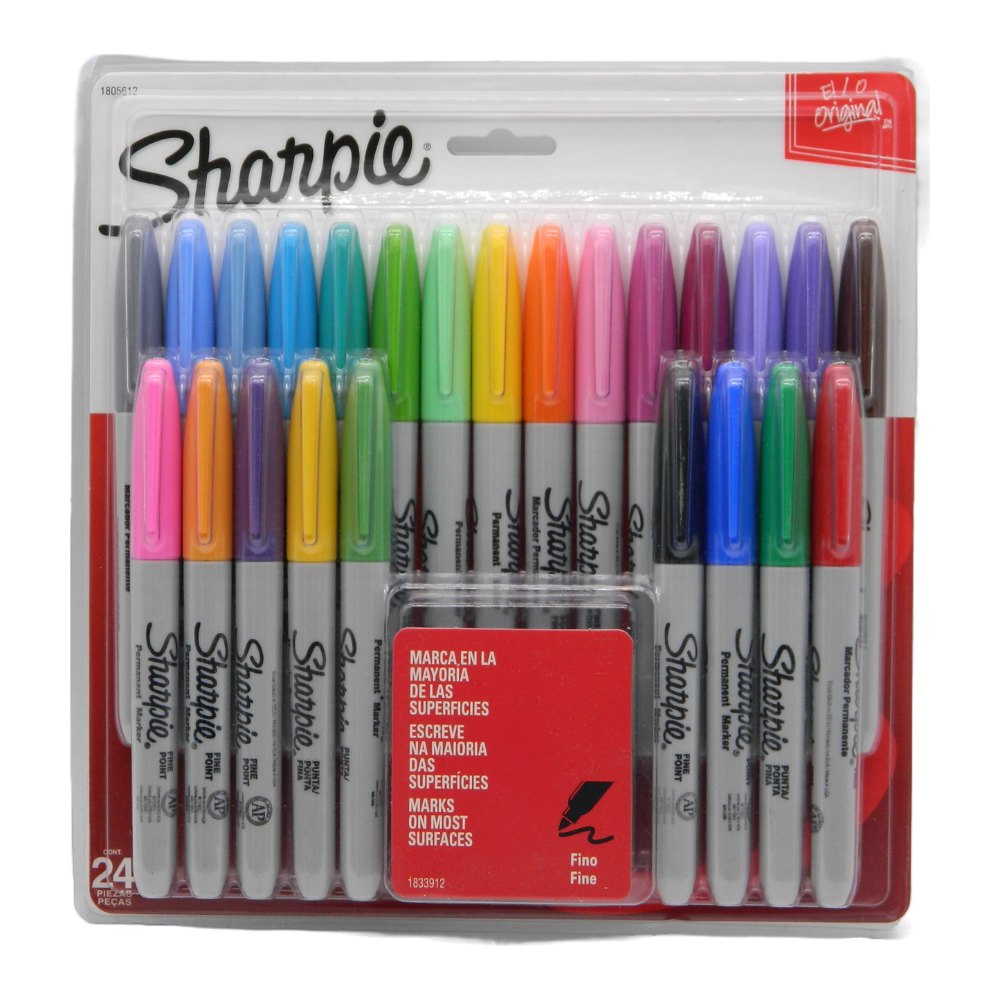 Marcador Sharpie P/ Fino Surtido C/ 24 pzs Newell