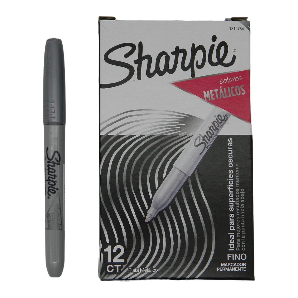 Marcador Sharpie Metalico P/ Fino C/ 12 pzs Newell