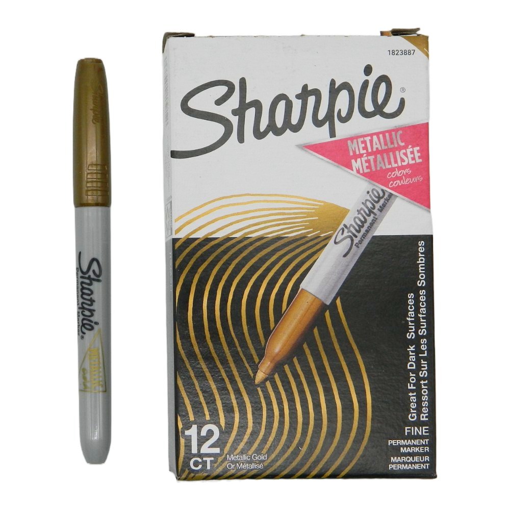 Marcador Sharpie Oro P/ Fino C/ 12 pzs Newell