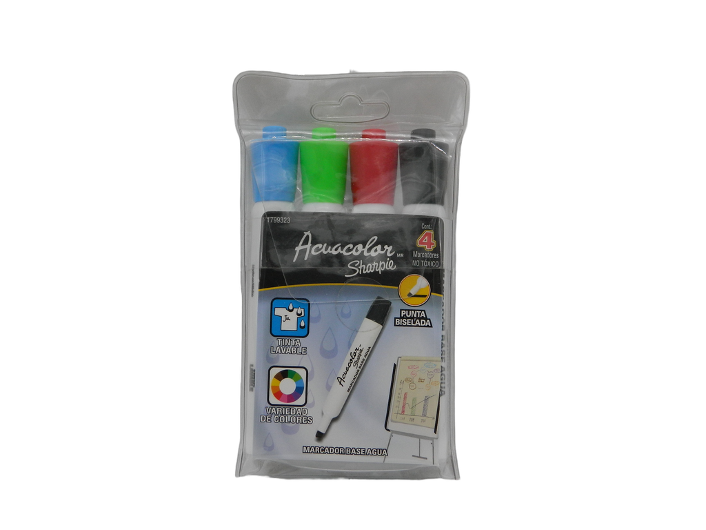 Marcador Base Agua Acuacolor Surtido C/ 4 pzs Newell