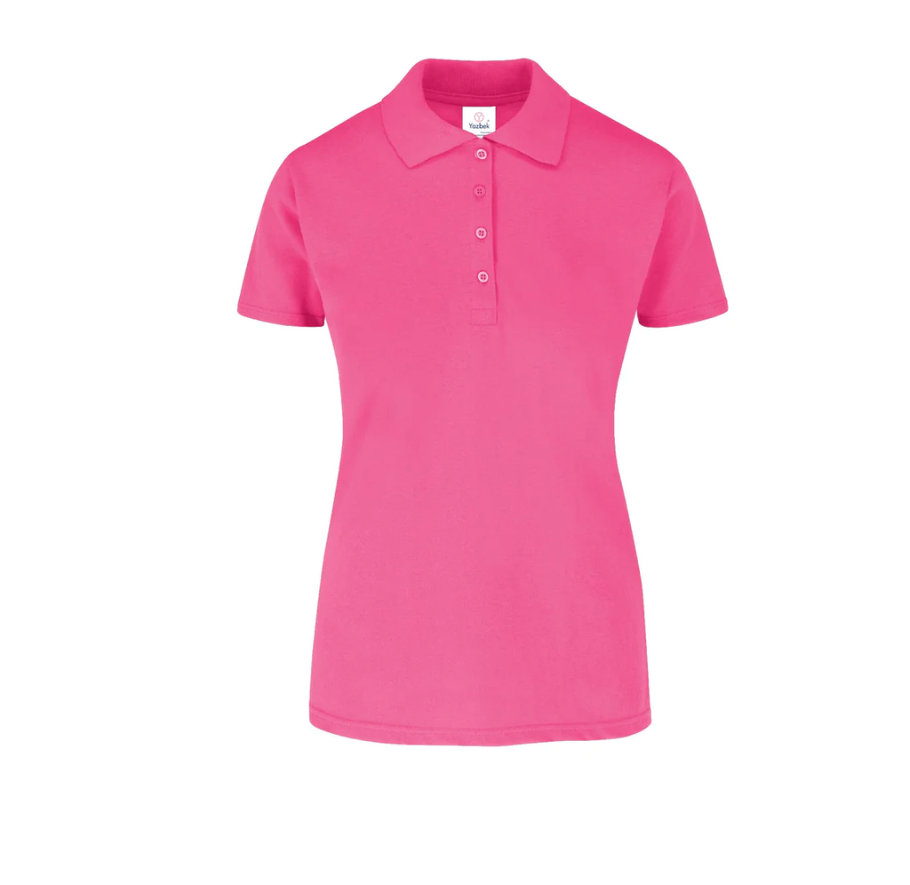 Polo Pique Dama Manga Corta 50% Algodón 50% Poliester Fucsia Mediana Yazbek