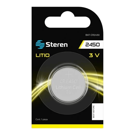 Pila Litio Tipo Boton CR2450 Steren