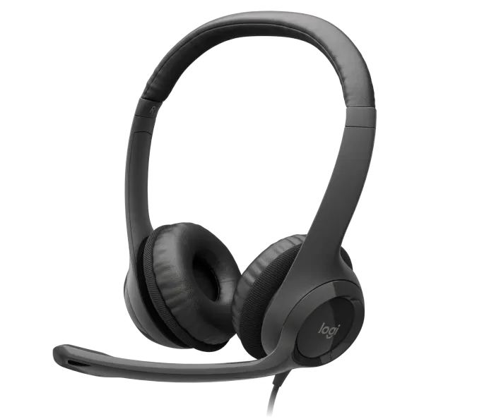 Audifonos Diadema C/ Microfono Negro H390 Logitech
