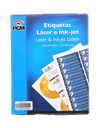Etiqueta Laser Blanca 4 x 1.5" C/ 100 hjs Pcm