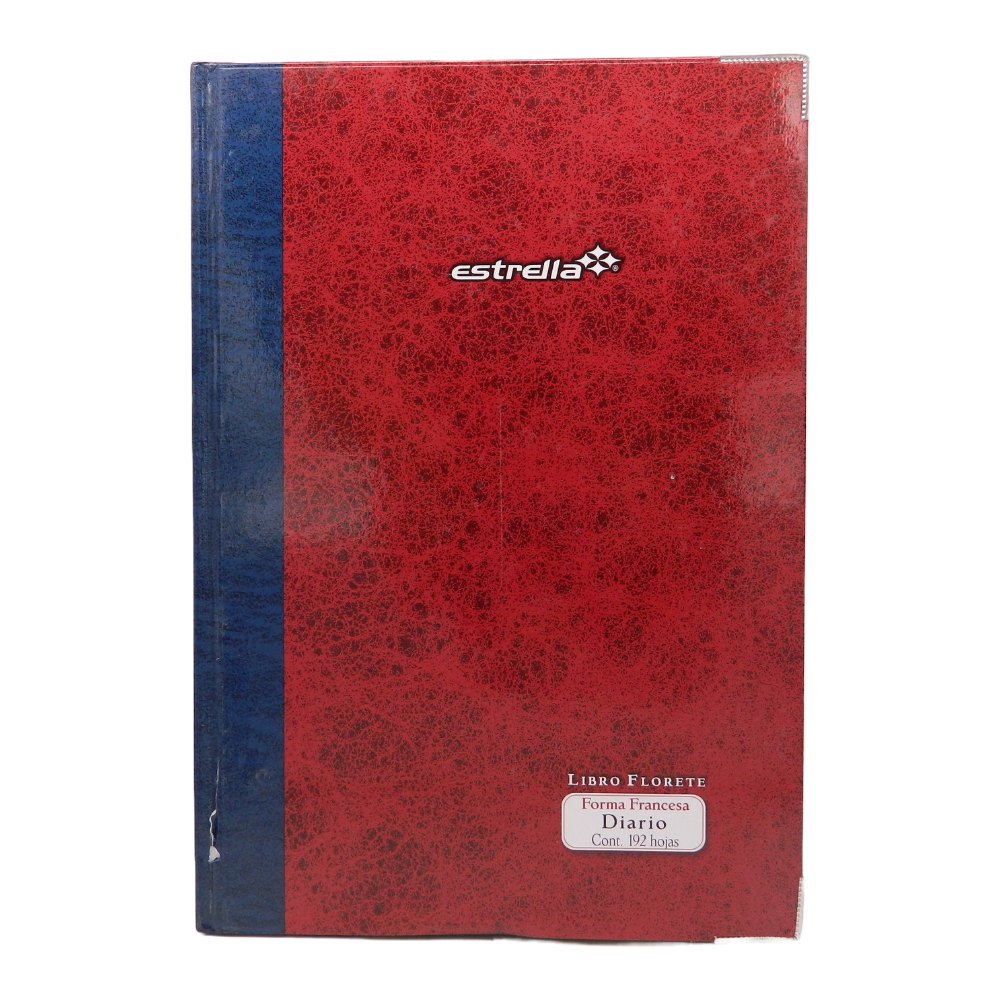 Libro Florete F/ Francesa Diario C/ 192 hjs Estrella