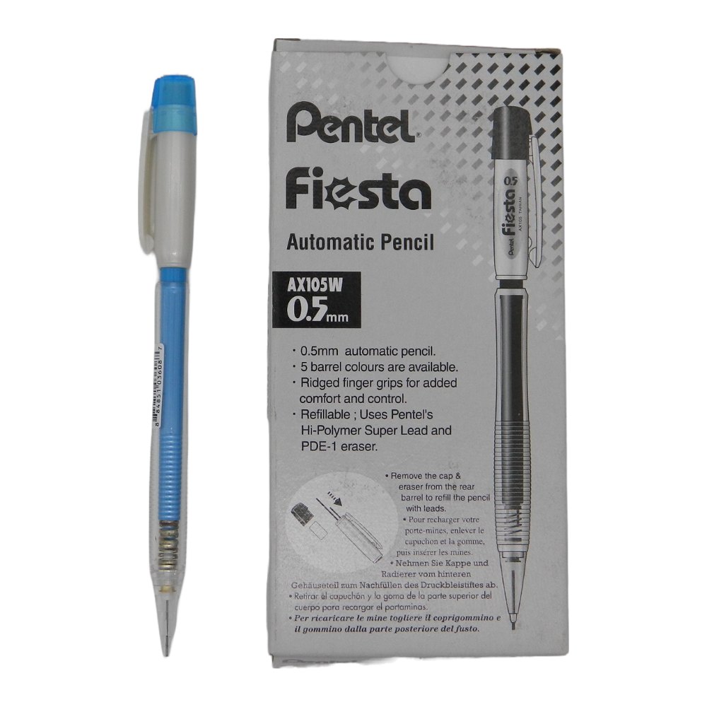 Lapicero Fiesta 0.5 mm Azul Cielo C/ 12 pzs Pentel