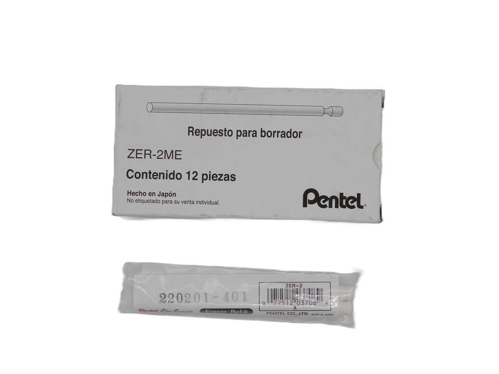 Repuesto P/ Borrador C/ 2 pzs C/ 12 pzs Pentel