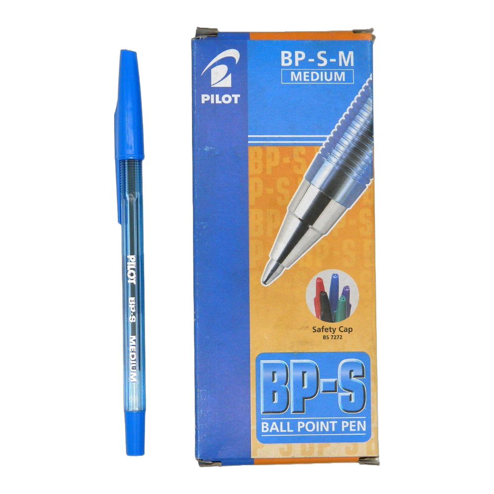 Pluma BPS 1.0 mm P/ Mediano Azul C/ 12 pzs Pilot