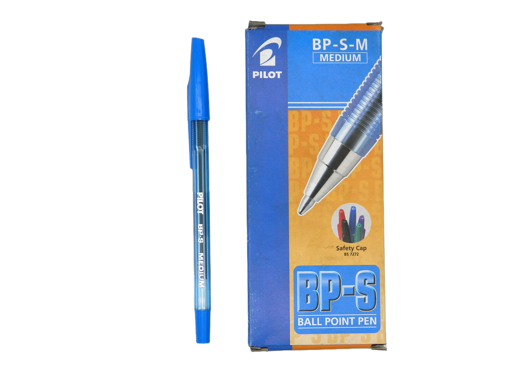 Pluma BPS 1.0 mm P/ Mediano Azul C/ 12 pzs Pilot