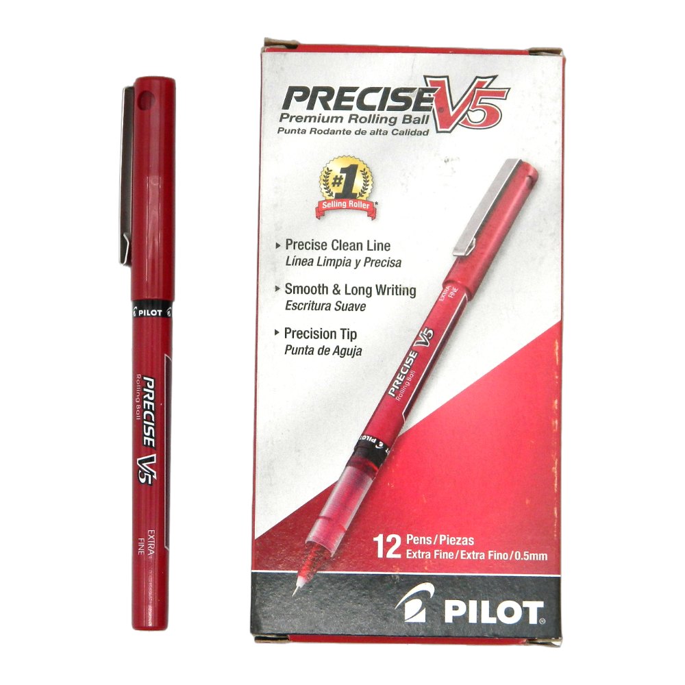 Plumon Precise PV5 0.5 mm P/ Extrafino Rojo C/ 12 pzs Pilot