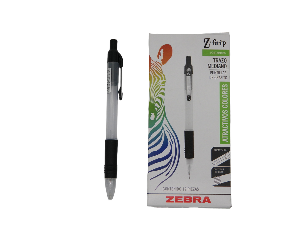 Lapicero Z-Grip 0.7 mm C/ 12 pzs Zebra