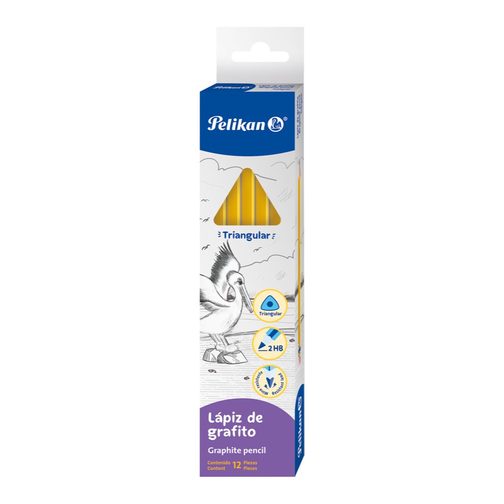 Lapiz Triangular #2 C/ 12 pzs Pelikan