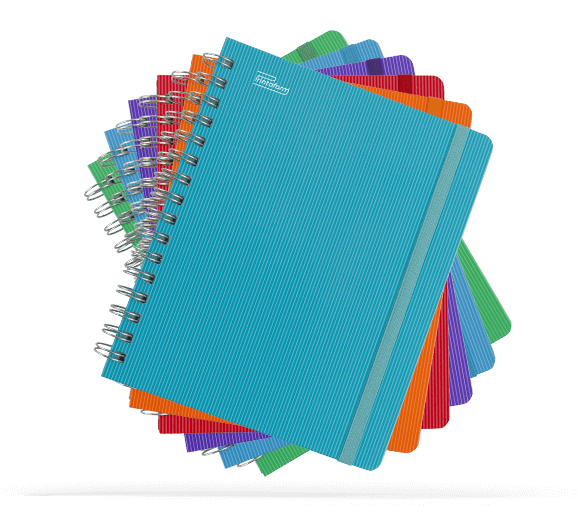 Libreta Profesional Rayada Arcoiris Pasta Dura C/ 100 hjs Printaform