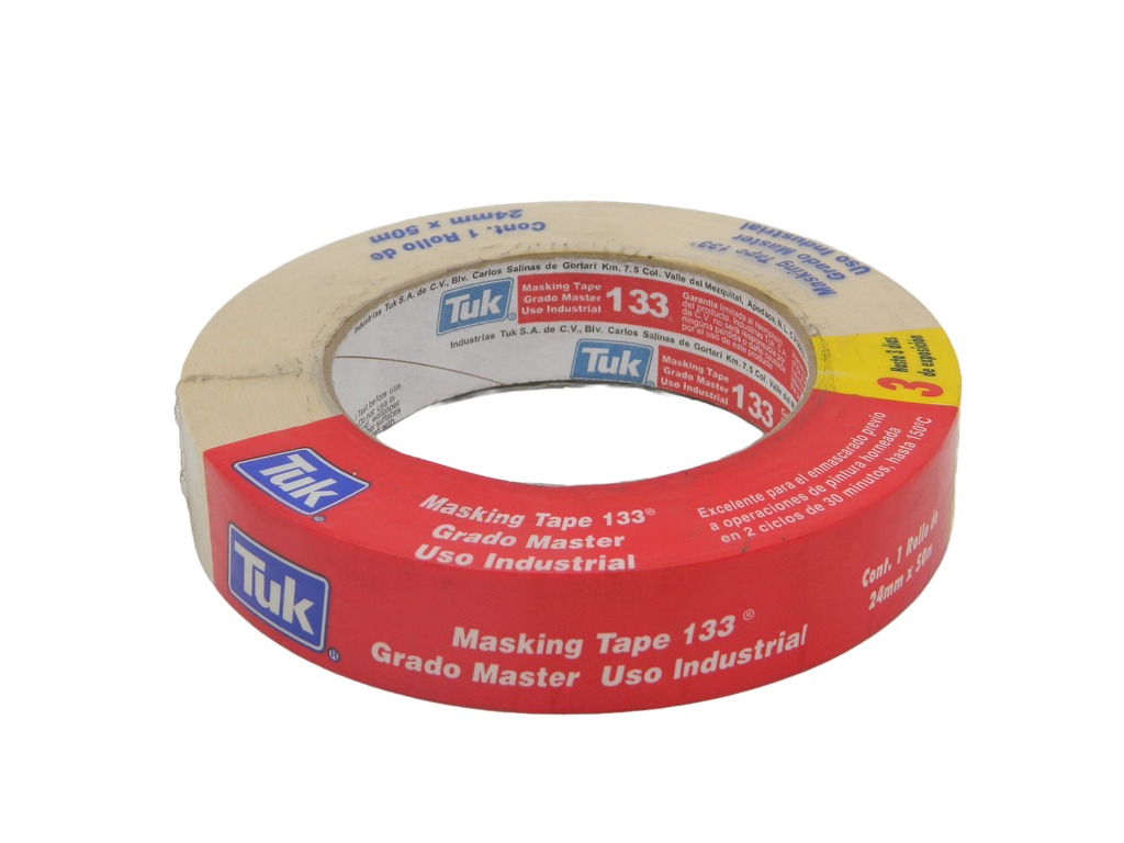Masking Tape T-133 24 x 50 C/ 9 pzs Tuk