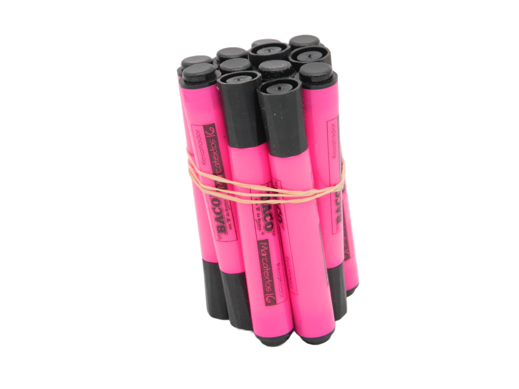 Marcatexto 16 Rosa C/ 12 pzs Baco