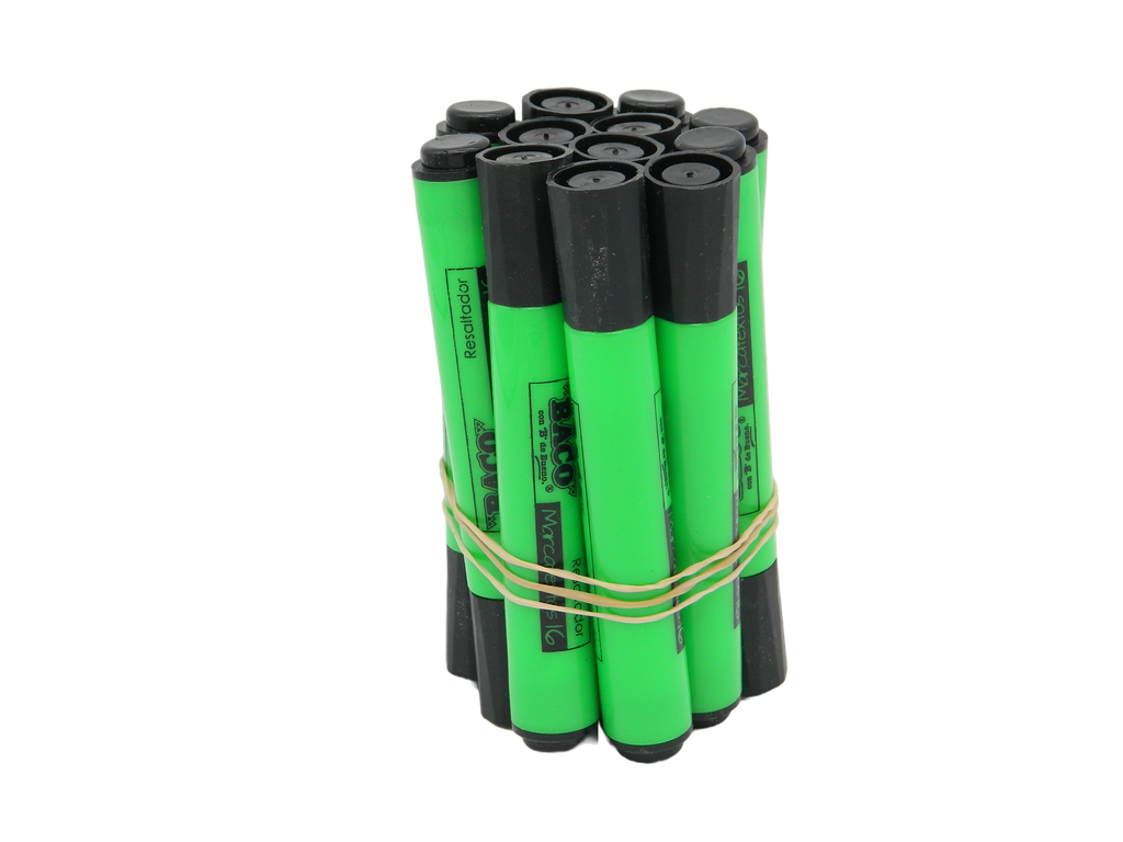 Marcatexto 16 Verde C/ 12 pzs Baco