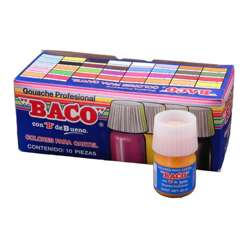Pintura Cartel 51 Amarillo Medio 25 ml C/ 10 pzs Baco