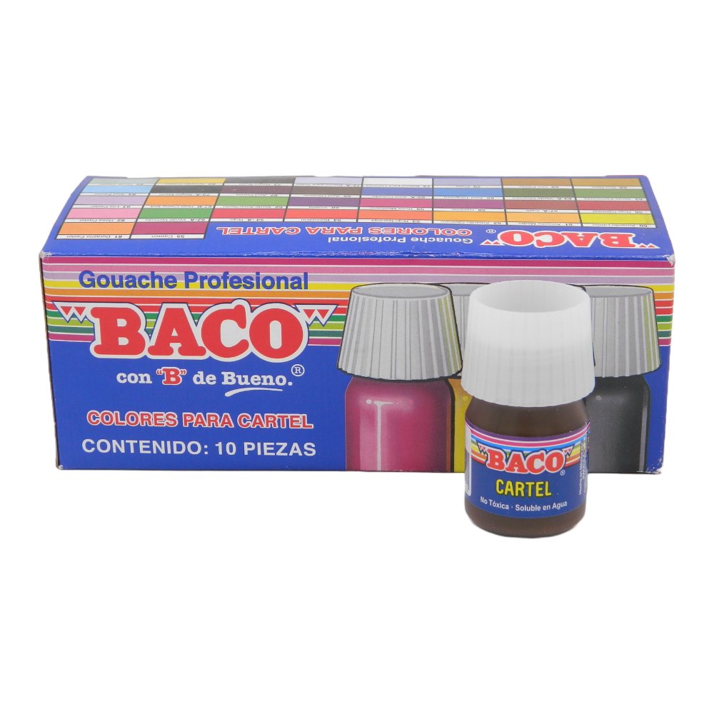 Pintura Cartel 57-A Café 25 ml C/ 10 pzs Baco