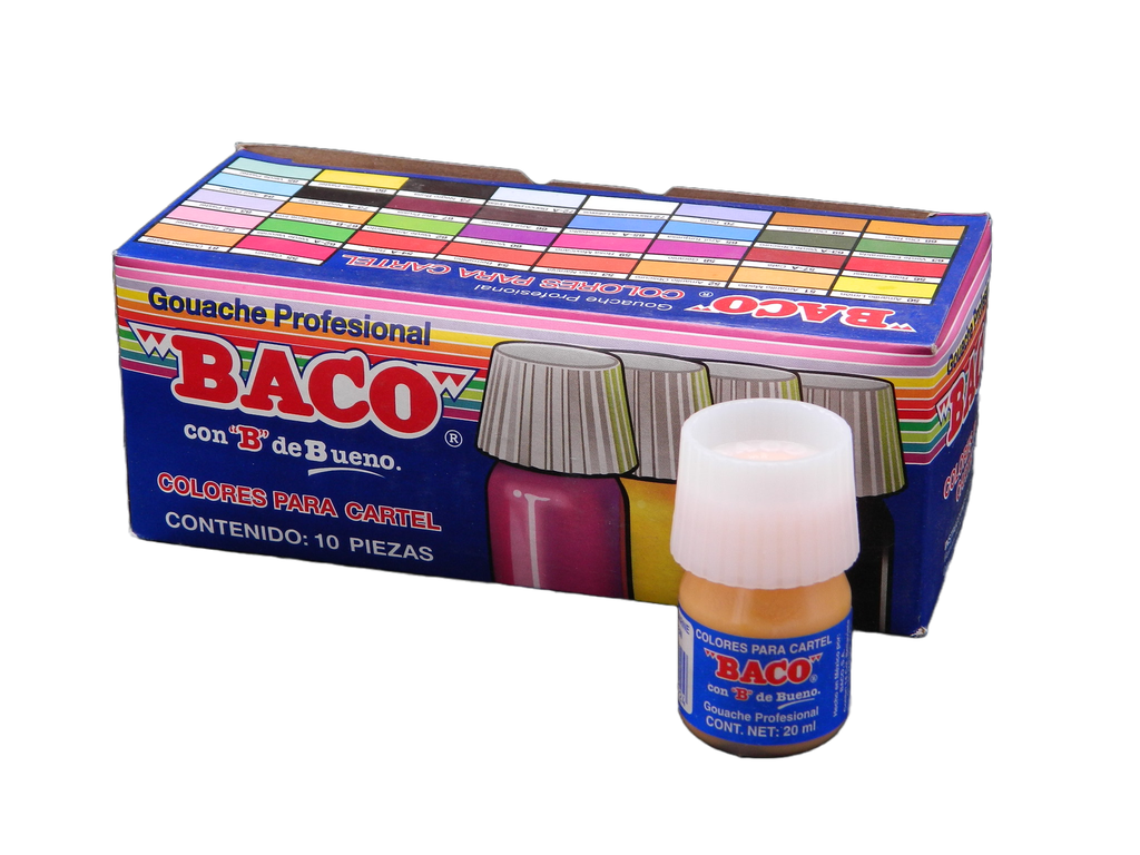 Pintura Cartel 67-B Rojo Carne Imitacion 20 ml C/ 10 pzs Baco