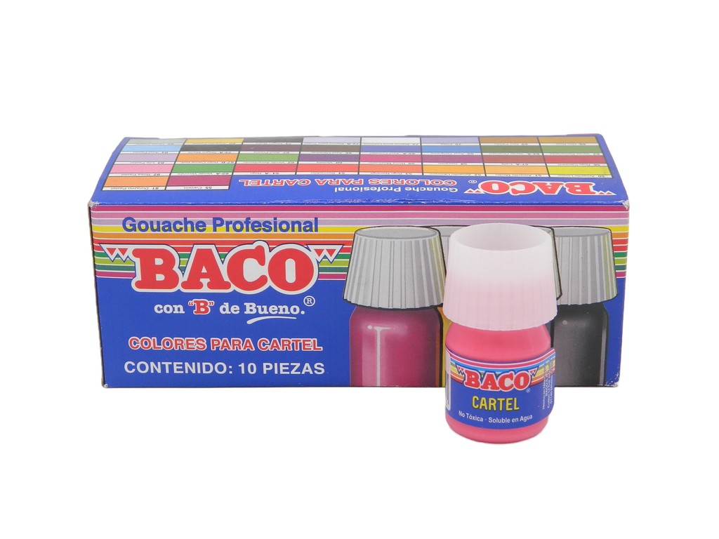 Pintura Cartel 07 Rosa Mexicano 20 ml C/ 10 pzs Baco