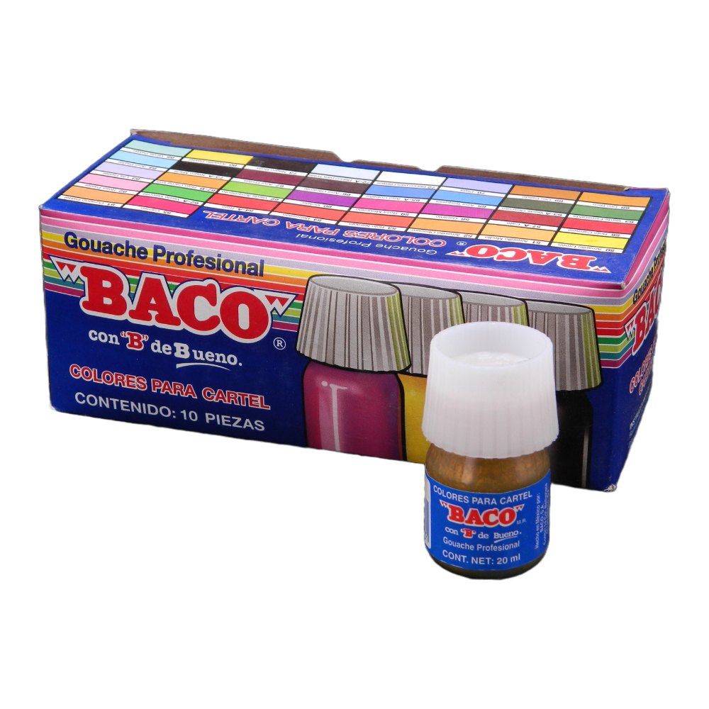 Pintura Cartel 68 Oro Rico 25 ml C/ 10 pzs Baco