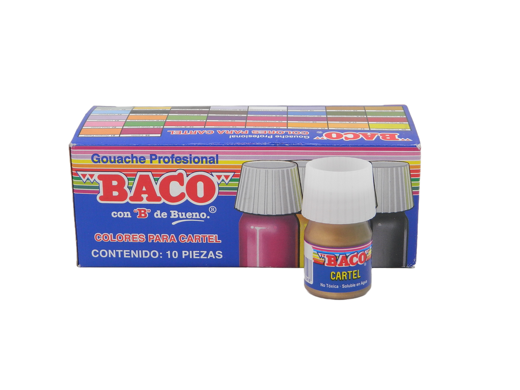 Pintura Cartel 69 Oro Palido 20 ml C/ 10 pzs Baco