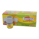 Pintura Acrilica Bacrilic 370 Plata Metalico 20 ml C/ 10 pzs Baco