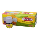 Pintura Acrilica Bacrilic 373 Negro 20 ml C/ 10 pzs Baco
