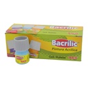 Pintura Acrilica Bacrilic 384 Azul Pastel 20 ml C/ 10 pzs Baco