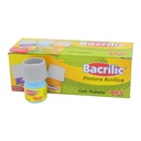 Pintura Acrilica Bacrilic 384 Azul Pastel 20 ml C/ 10 pzs Baco