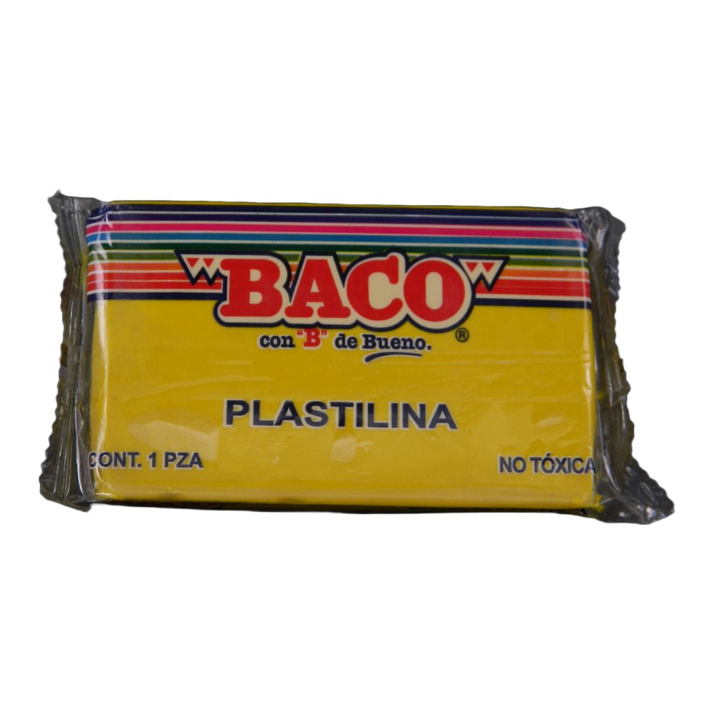 Plastilina 180 grs 51 Amarillo C/ 5 pzs Baco
