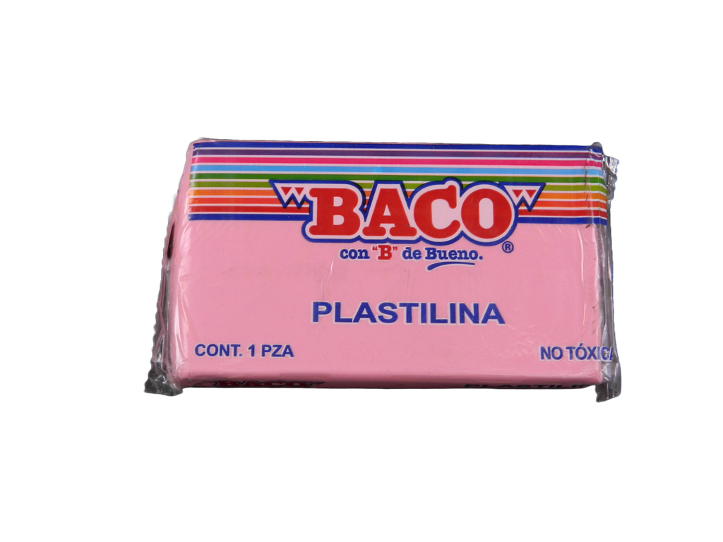 Plastilina 180 grs 53 Rosa C/ 5 pzs Baco