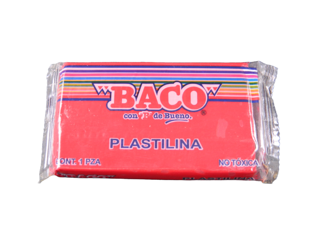 Plastilina 180 grs 54 Rojo C/ 5 pzs Baco