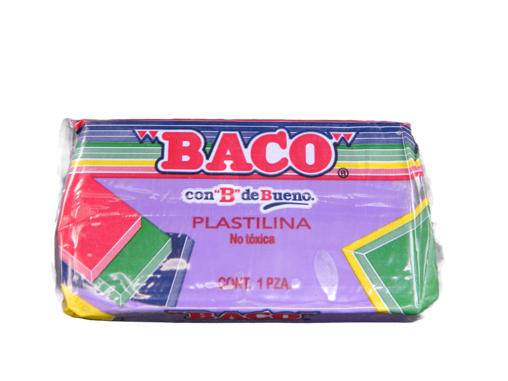 Plastilina 180 grs 63 Violeta C/ 5 pzs Baco