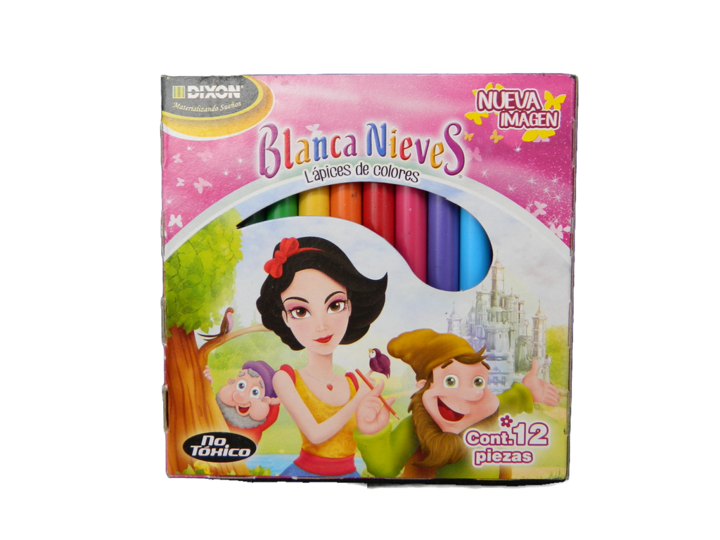 Colores Cortos Blanca Nieves C/ 12 pzs Dixon