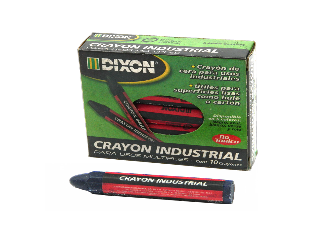 Crayon Industrial Azul C/ 10 pzs Dixon