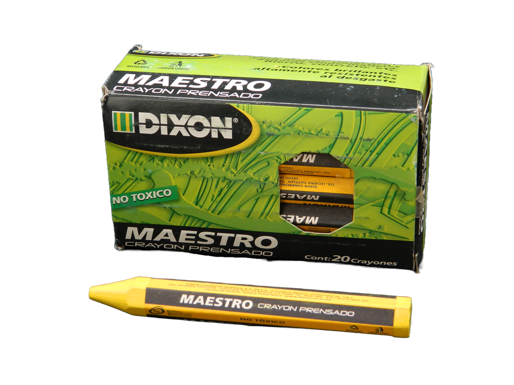 Crayon Maestro Amarillo C/ 20 pzs Dixon