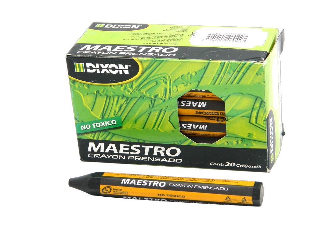 Crayon Maestro Negro C/ 20 pzs Dixon